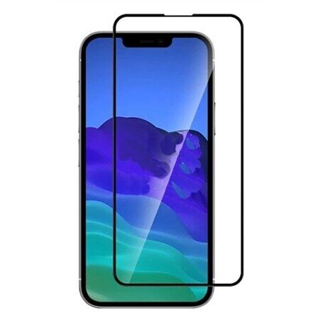 Vidro Com Rebordo Preto iPhone 12 Pro Max