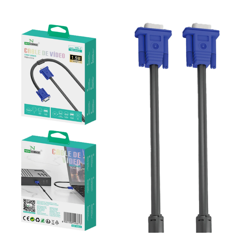 Cabo VGA para VGA 1.5M NEWSCIENCE