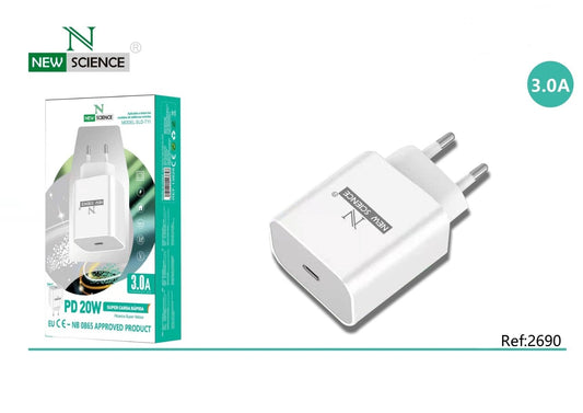 Carregador TYPE-C New Science 20W