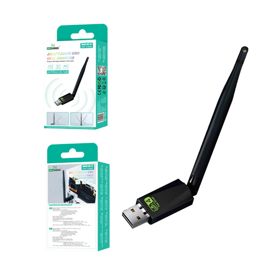 Adaptador USB COM ANTENA Wireless NEWSCIENCE WF-02