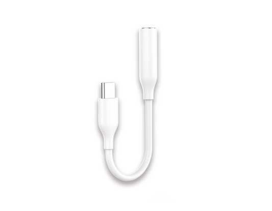 Adaptador Type-C para Jack Audio Branco NewScience
