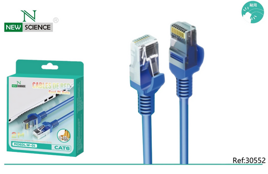 Cabo de Rede Ethernet NEWSCIENCE CAT6 3M