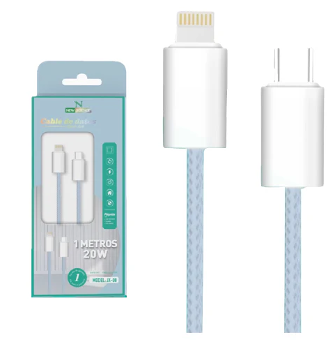 Cabo Azul PD USB-C para iPhone 20W 1M JX-08