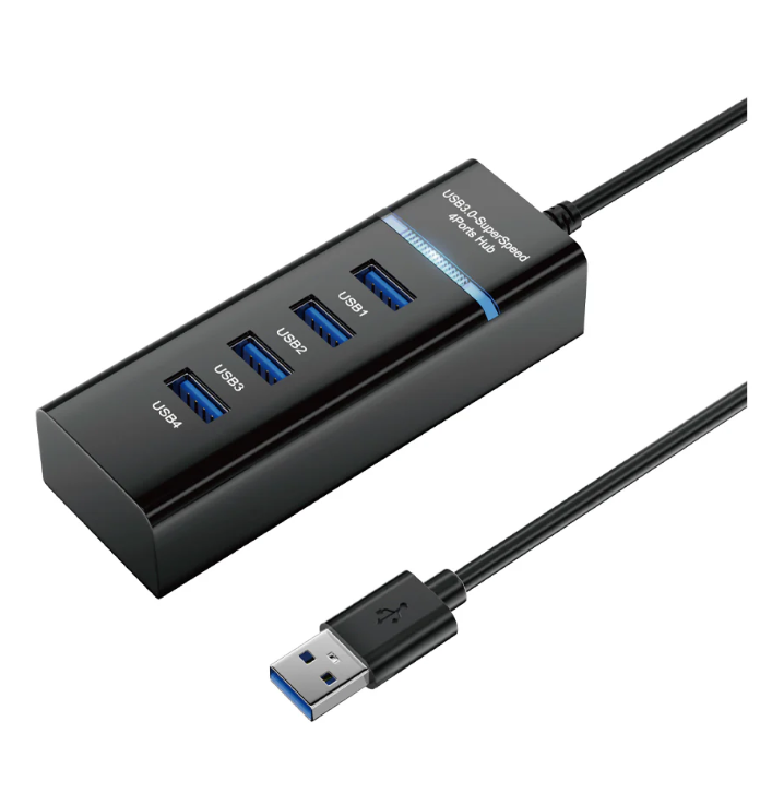 USB HUB PRETO 4 em 1 NEWSCIENCE