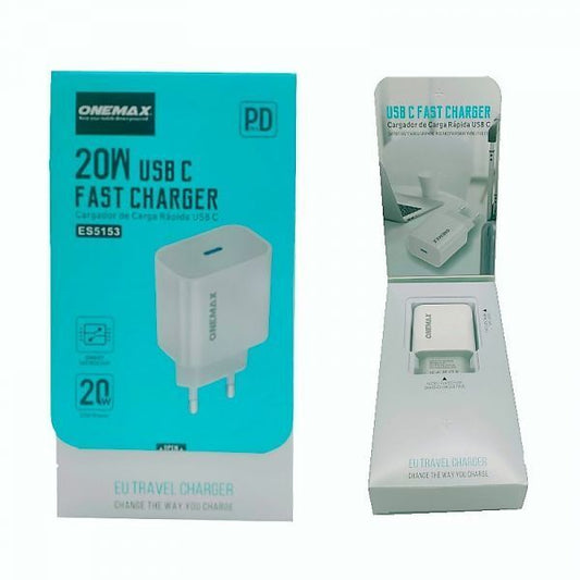 Carregador USB C OneMax 20W