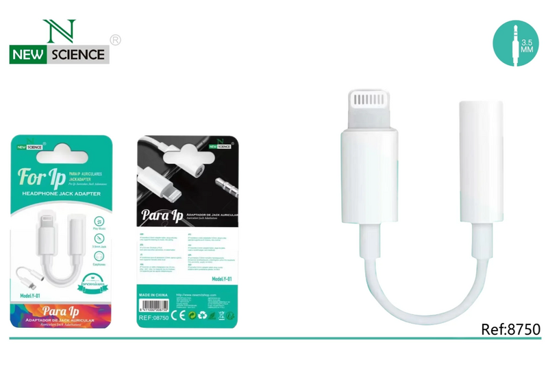 Adaptador Lightning para Jack NewScience